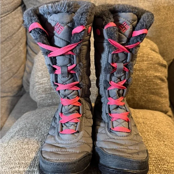 Columbia Youth Minx Mid III Waterproof Omni-Heat Snow Boots Size 1 - Picture 3 of 8